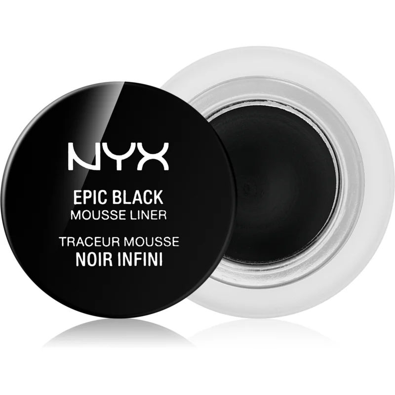 NYX Professional Makeup Epic Black Mousse Liner waterproof eyeliner Tint  01 Black 3 ml