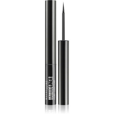 Maybelline New York - Tattoo Liner Liquid Ink - 710 Inked Black - Zwart - Ultra langhoudende zwarte liquid eyeliner - 1,2 ml