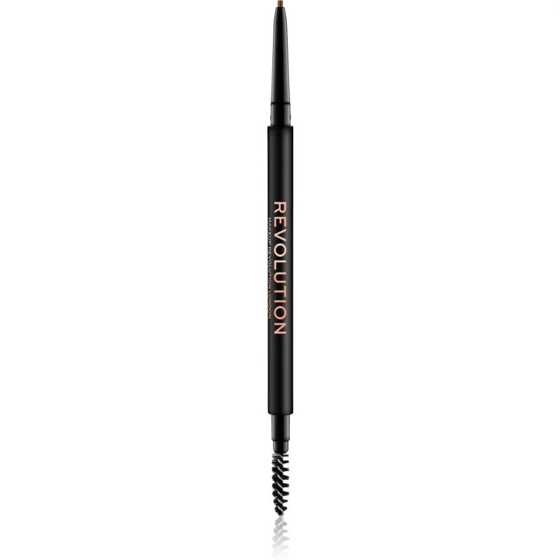 Makeup Revolution Precise Brow Pencil zeer precies wenkbrauwpotlood met Borstel Tint Brown 0.05 gr