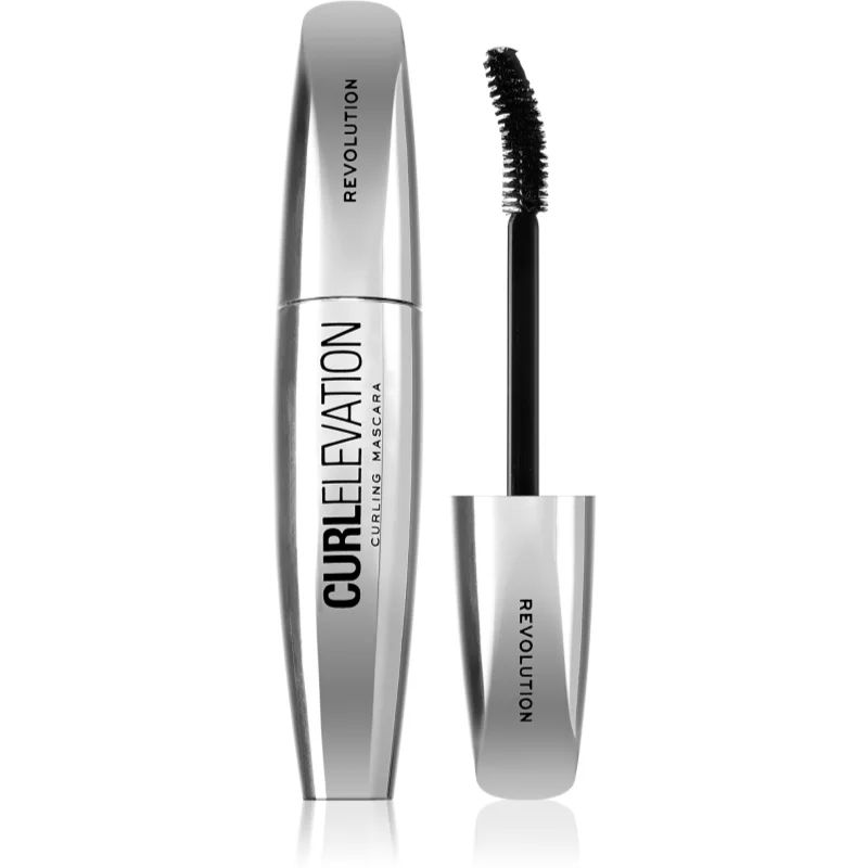 Makeup Revolution Curl Elevation Mascara voor Krul en Gescheide Wimpers Tint Black 8 ml