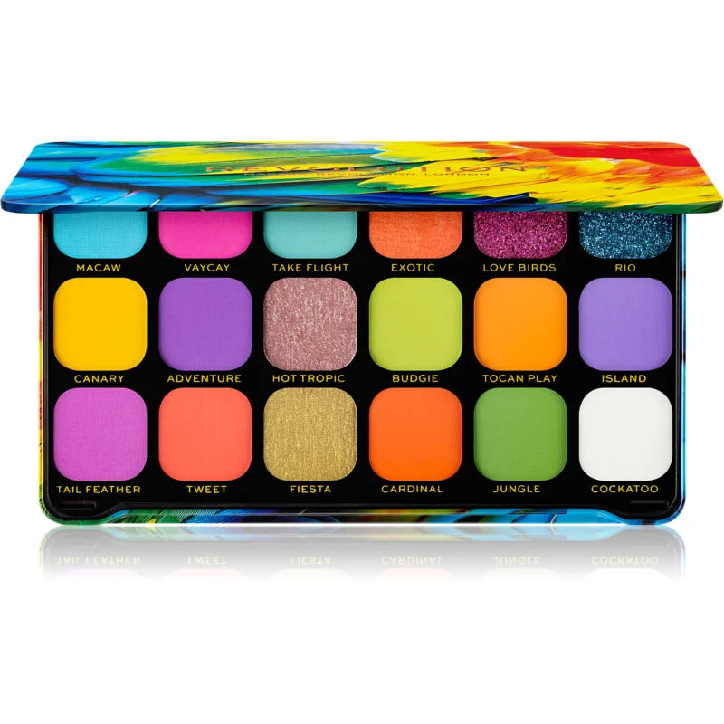 Makeup Revolution Forever Flawless Oogschaduw Palette Tint Bird of Paradise 18 x 1.1 gr