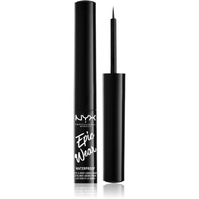 Nyx Professionnal Makeup Epic Wear Liner Semi Permanent Liquid Liner - Stone Fox - Waterdichte vloeibare eyeliner - Donkergrijs