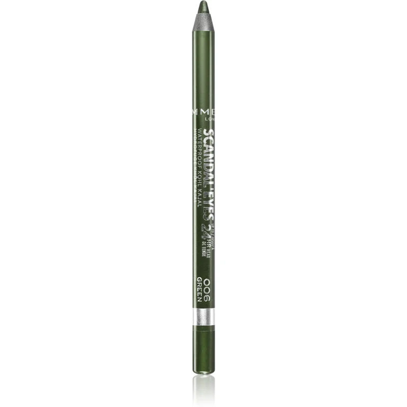 Rimmel ScandalEyes Waterproof Kohl Kajal Waterproof Eyeliner Pencil Tint 006 Green 1,3 g