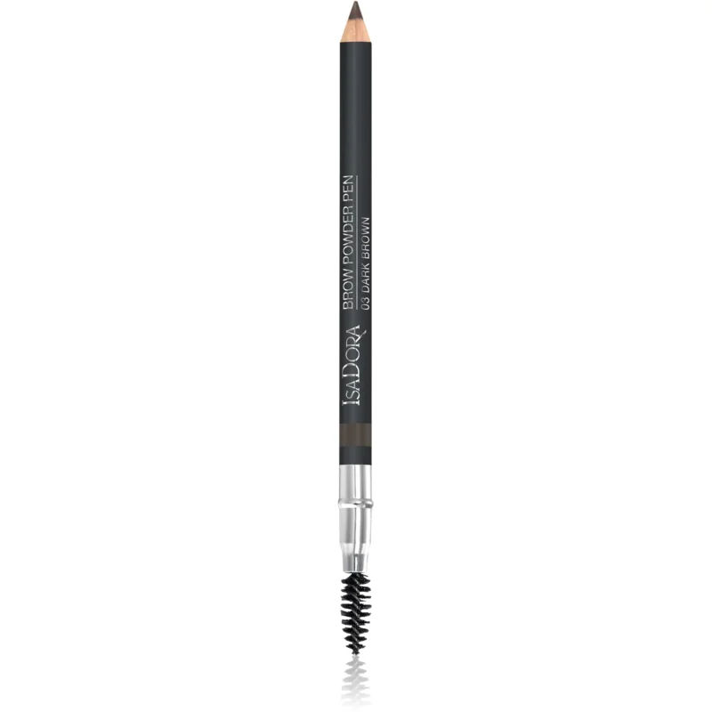 IsaDora Brow Powder Pen Wenkbrauwpotlood met Borstel Tint 03 Dark Brown 1,1 gr