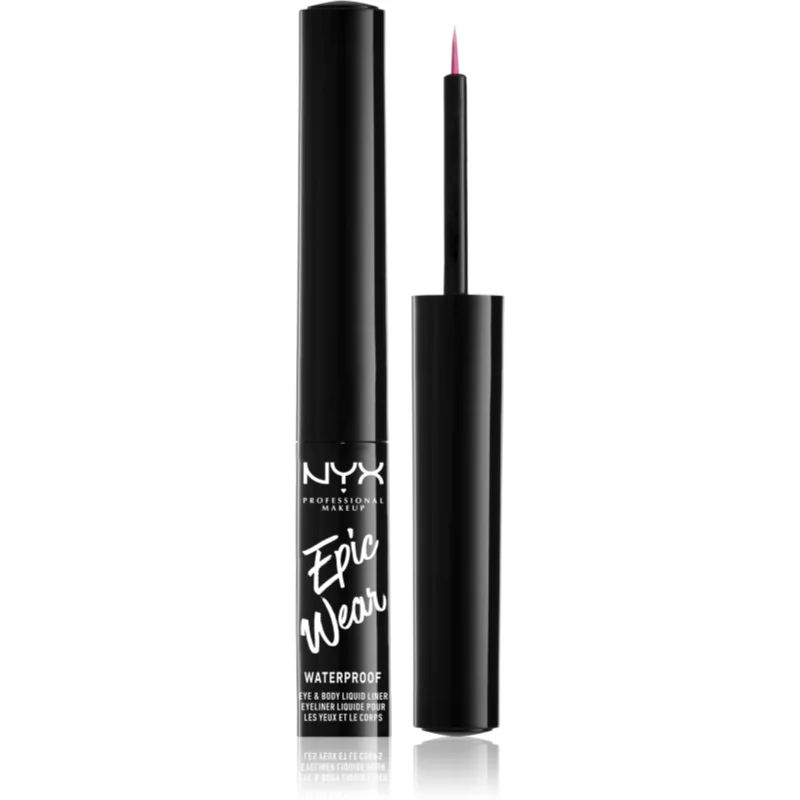 Nyx Professionnal Makeup Epic Wear Liquid Liner - Fuschia - Waterdicht oogpotlood - Metallic Donkerroos