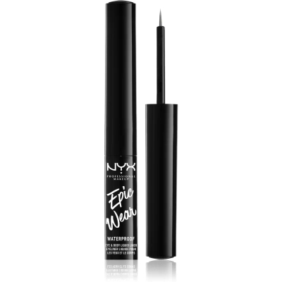 NYX Professional Makeup Epic Wear Metallic Liquid Liner Langaanhoudende Gel Eyeliner Tint  02 - Gun Metal 3,5 ml