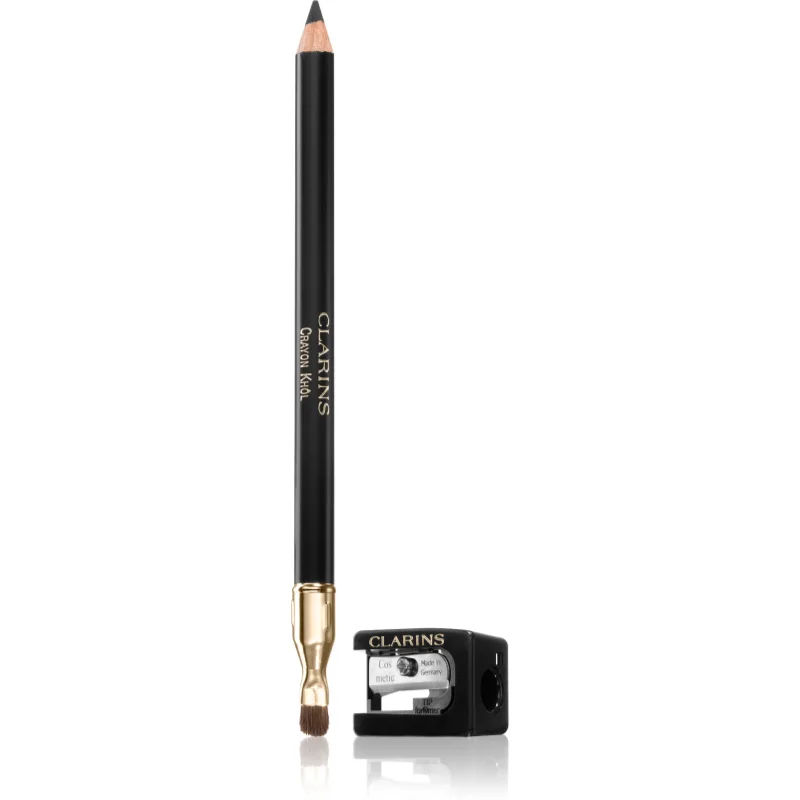 Clarins Crayon Khôl Eyeliner met Puntenslijper voor Smokey Make-up 01 Carbon Black 1,05 gr