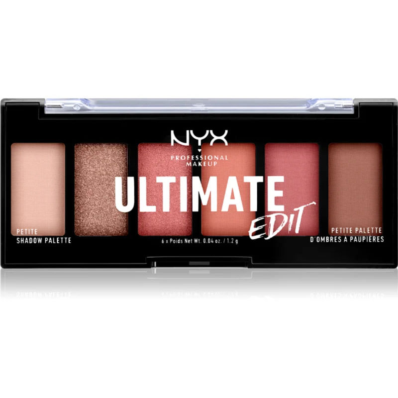 NYX Professional Makeup Ultimate Edit Petite Shadow oogschaduw palette Tint 01 Warm Neutrals 6x1.2 gr