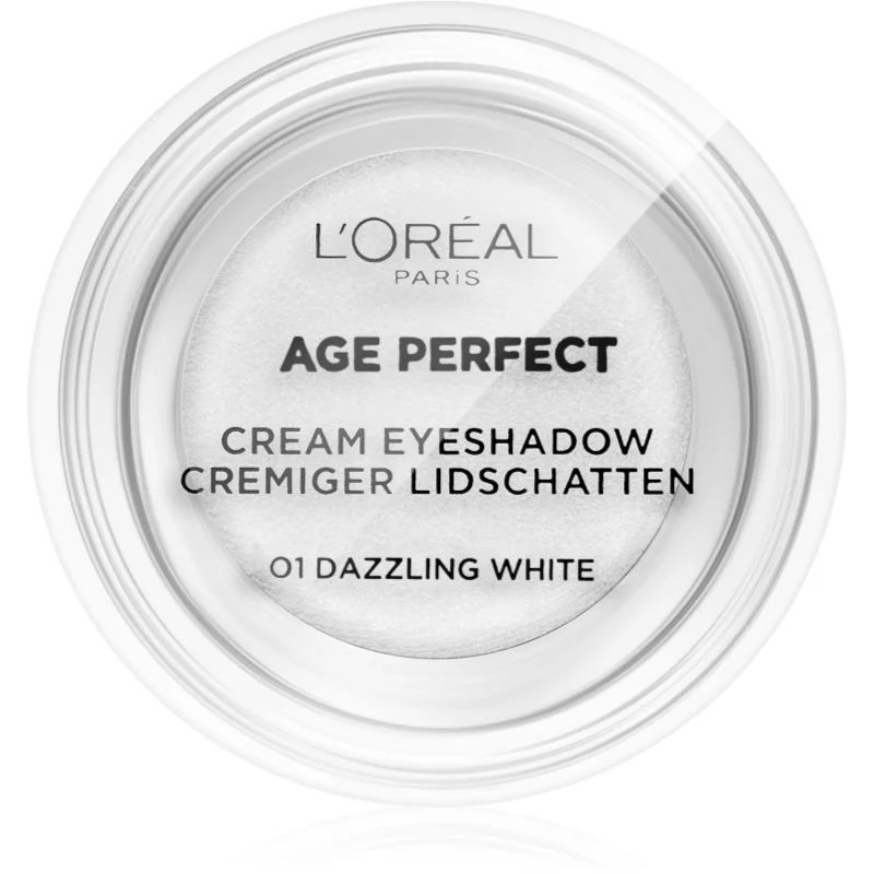 L?Oréal Paris Age Perfect Cream Eyeshadow Crèmige Oogschaduw Tint  01 - Dazzling white 4 ml