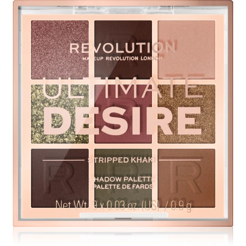 Makeup Revolution Ultimate Desire oogschaduw palette Tint Stripped Khaki 8,1 gr