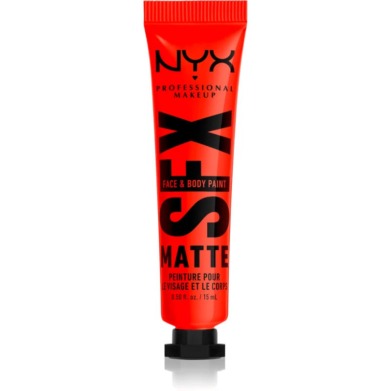 NYX Professional Makeup Halloween SFX Paints oogschaduwcrème voor Gezicht en Lichaam Tint  02 Fired Up 15 ml