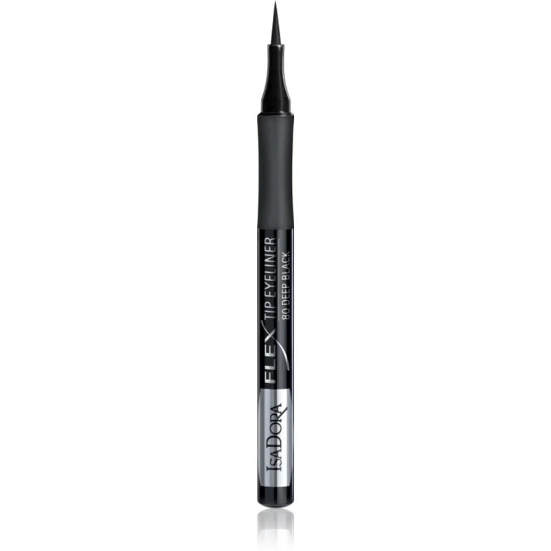 IsaDora Flex Langaanhoudende Eyeliner Tint 80 Deep Black 1 ml