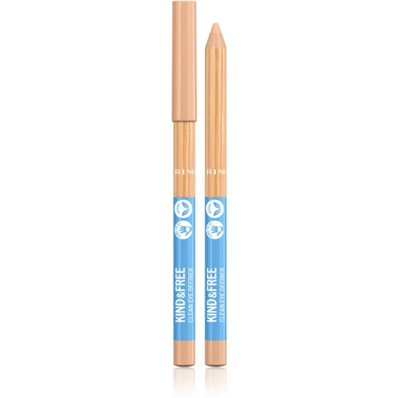 Rimmel Kind & Free Eyeliner met Intensieve Kleur Tint 5 Creamy White 1,1 g