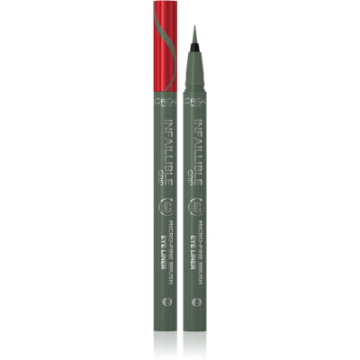 L'Oréal Paris Infaillible Grip Micro-Fine Brush Eye Liner 05 Sage Green - 0,4 g - eyeliner
