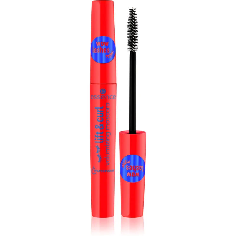 Essence Lift & Curl Waterproef Mascara voor Volume en Krul Tint black 7,5 ml