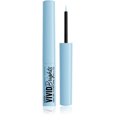 Nyx Professional Makeup - Vivid Brights Liquid Liner - Light Blue Liquid Eye Liner - Blue Thang