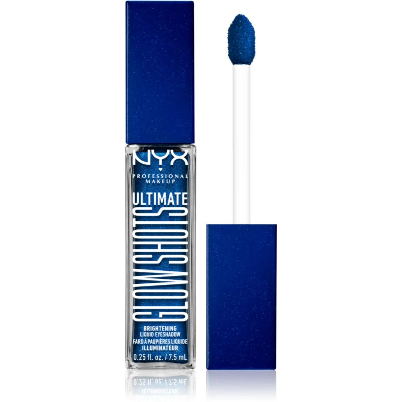 NYX Professional Makeup Ultimate Glow Shots vloeibare glitteroogschaduw Tint 21 Blueberry Bank 7,5 ml