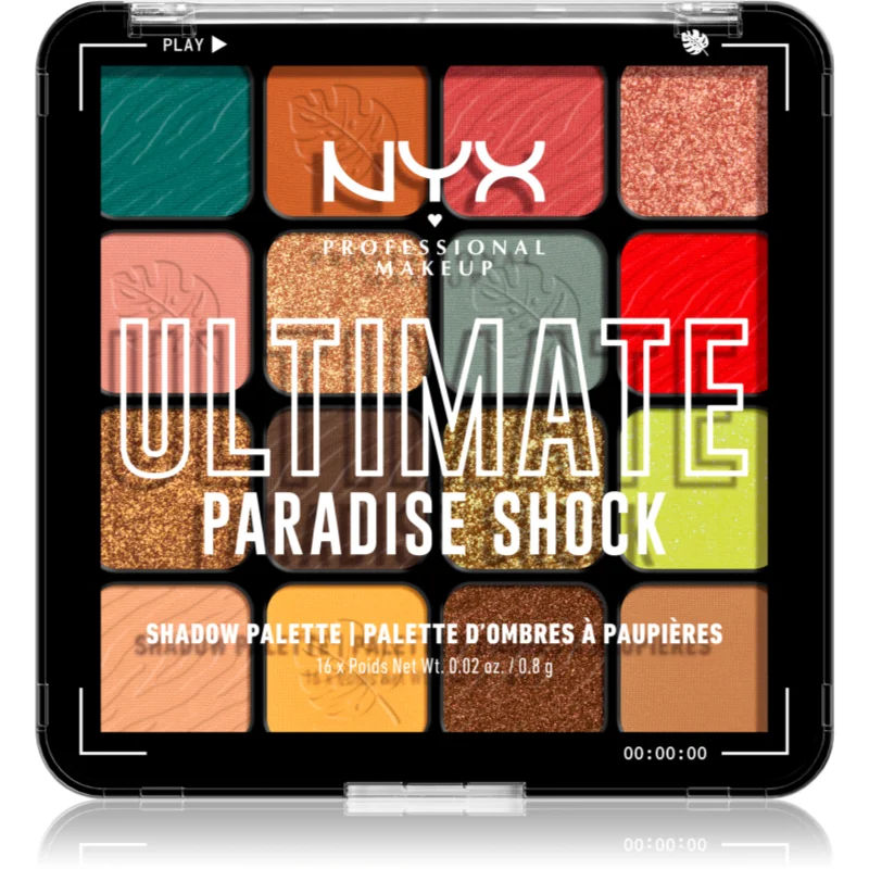NYX Professional Makeup Ultimate Shadow Palette Oogschaduw Tint Paradise Shock 16 st