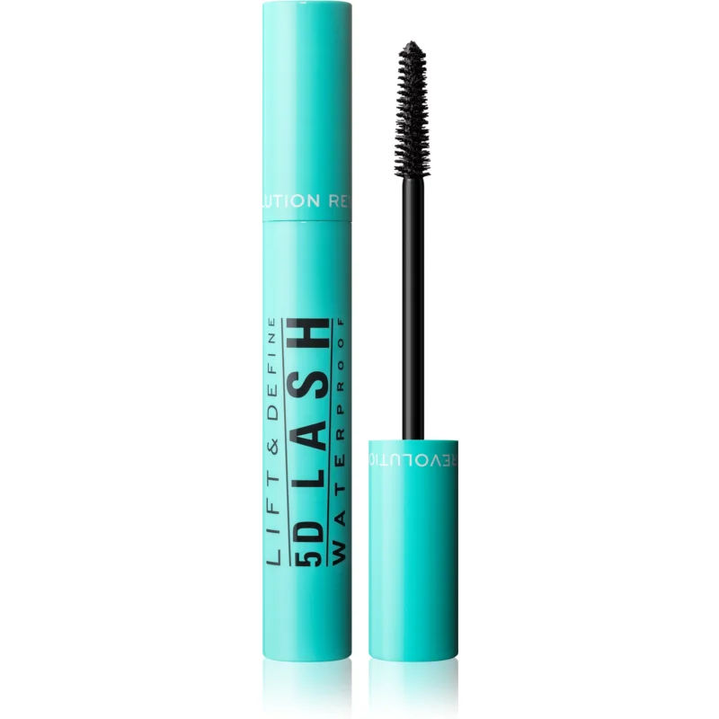 Makeup Revolution 5D Lash waterproof verlengende mascara voor extra volume Tint Black 14 ml