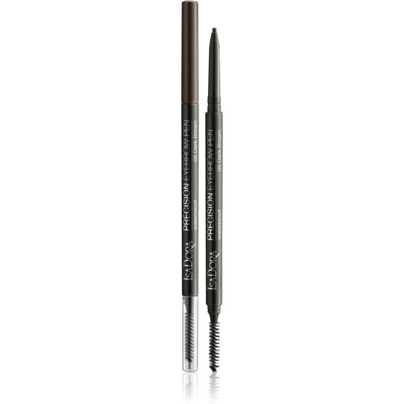 IsaDora Precision Eyebrow Pen zeer precies wenkbrauwpotlood Tint 05 Dark Brown 0,09 gr