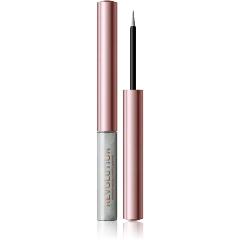 Makeup Revolution Festive Allure nauwkeurige vloeibare eyeliner Tint Holo White 2,4 ml