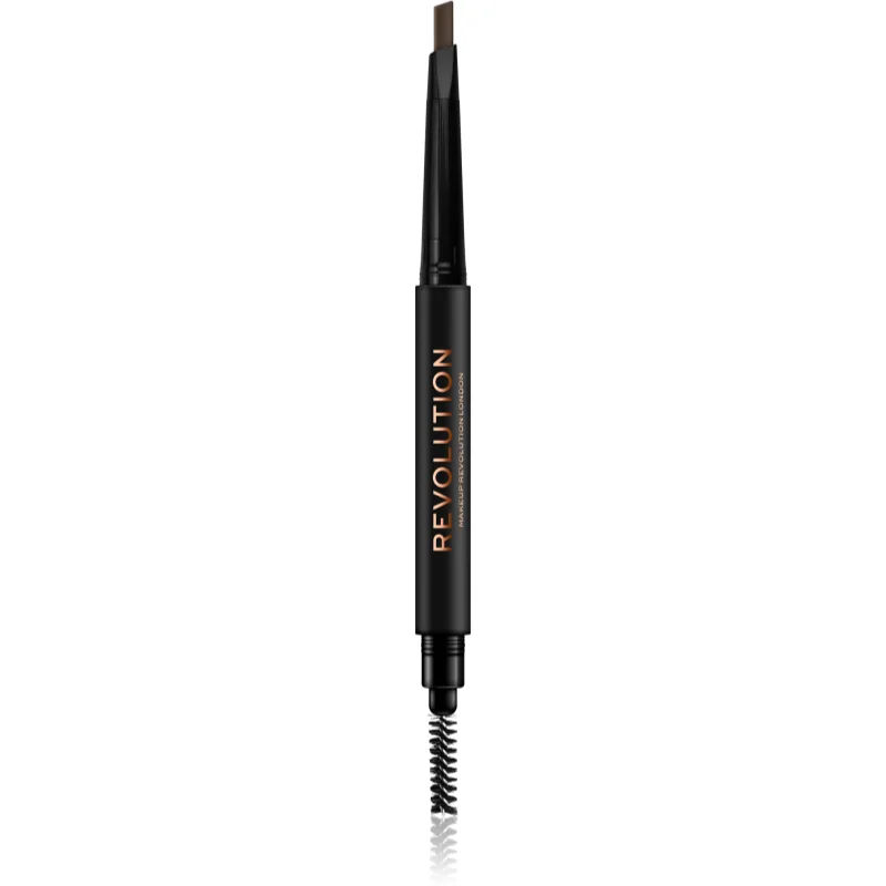 Makeup Revolution Duo Brow Definer zeer precies wenkbrauwpotlood Tint Light Brown 0,25 g