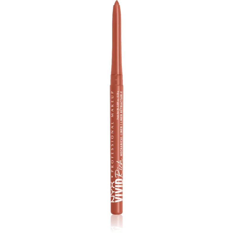 Nyx Professional Makeup Vivid Rich Mechanical Pencil - Mechanische eyeliner - op edelstenen genspireerde kleuren met roomzachte pigmenten - Tigers Prize - Rood - 4,8GR