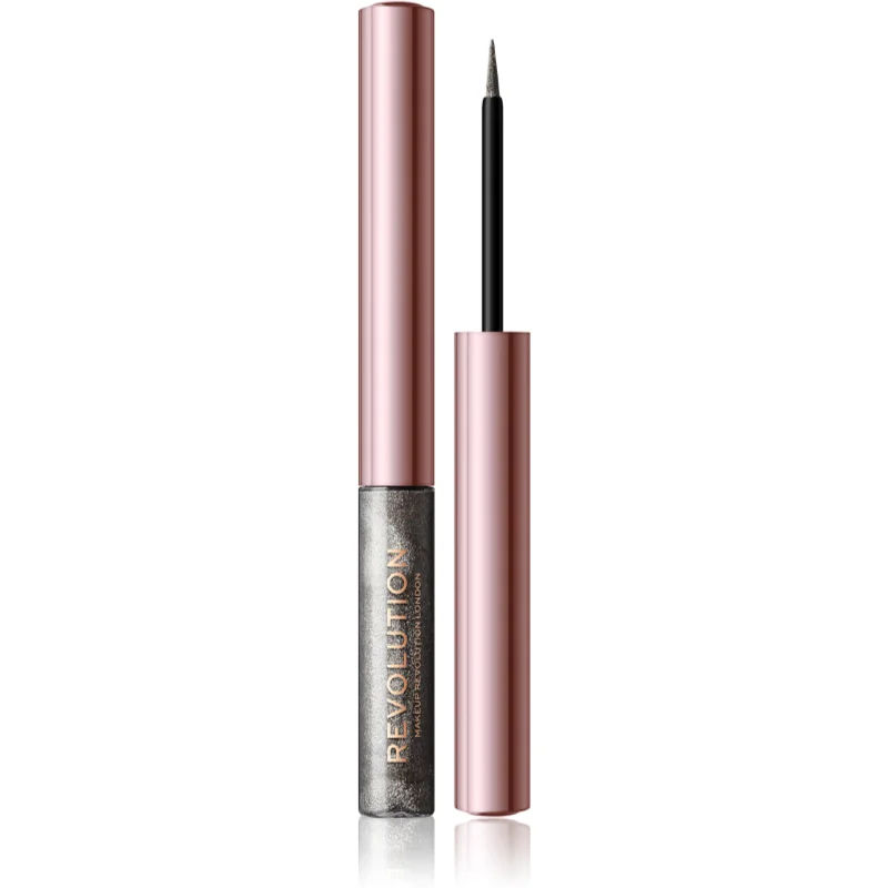 Makeup Revolution Super Flick Vloeibare Eyeliner Tint Silver 2,4 ml