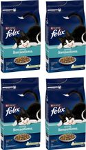 Felix Seaside Sensations - Kattenvoer Droogvoer - Zalm & Groenten - 4 x 4 kg kattenbrokken