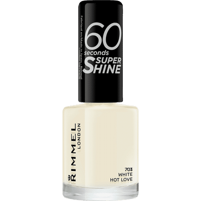 Rimmel 60 Sec Nail Polish White Hot Love 703 8 ML