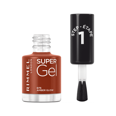 Rimmel SuperGel Nail Polish Lacquer Amber Glow 075 12 ML