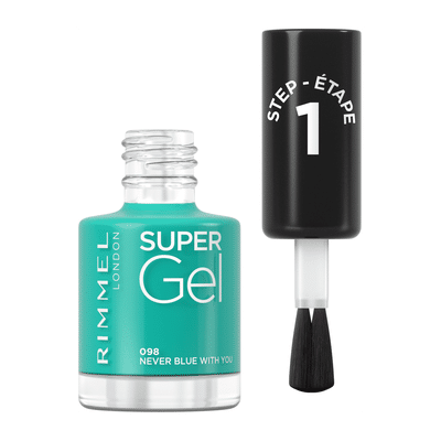 Rimmel SuperGel Nail Polish Lacquer Never Blue With You 098 12 ML