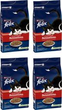 Felix Countryside Sensations - Kattenvoer Droogvoer - Rund Kip & Groenten - 4 x 4 kg kattenbrokken