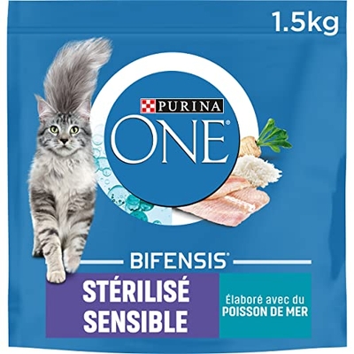 PURINA ONE Bifensis Gevoelige gesteriliseerde kat, 6 x 1,5 kilo - kattenbrokken