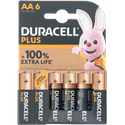 Duracell Alkaline Plus AA batterijen - 6 stuks