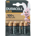 Duracell Alkaline Plus AA batterijen - 4 stuks