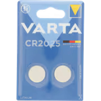 Varta knoopcel CR2025 batterijen - 2 stuks