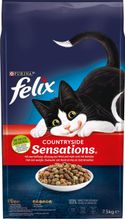 Felix Countryside Sensations - Kattenvoer Droogvoer - Rund Kip & Groenten - 7.5 kg kattenbrokken