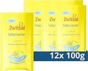 Zwitsal Navul Verpakking Baby Talkpoeder - 12x100 gr - Voordeelverpakking
