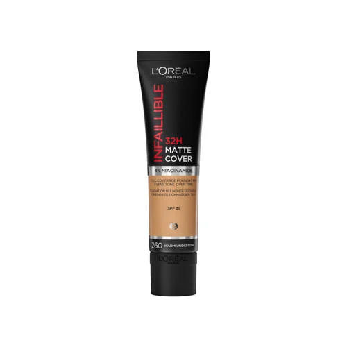 L'Oréal Paris Infaillible 32H Matte Cover Foundation 30 ml 260 Warm Undertone