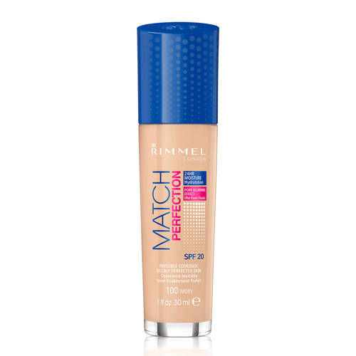 Rimmel London Match Perfection Foundation - 100 Ivory - Beige