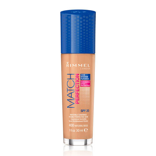 Rimmel London Match Perfection Foundation - 400 Natural Beige - Beige