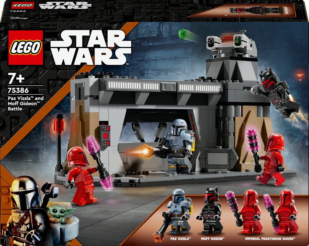 LEGO Star Wars Paz Vizsla™ en Moff Gideon™ duel 75386