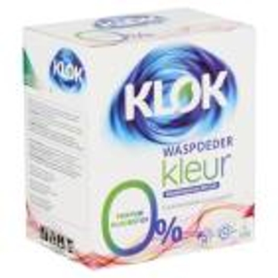 Klok  waspoeder gekleurde was - 18 wasbeurten
