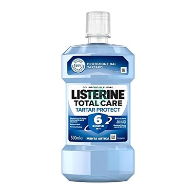 LISTERINE Total Care Tartar Protect mondwater met arctische muntsmaak, mondwater met 6 voordelen in 1 voor een grondige tandreiniging en volledige mondhygiëne, 500 ml
