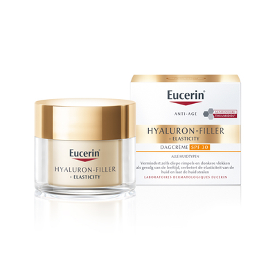 Eucerin Hyaluron-Filler + Elasticity Anti-rimpel Dagcrème - SPF 30 - Vermindert Donkere Vlekken - Thiamidol en Hyaluronzuur - 50 ml
