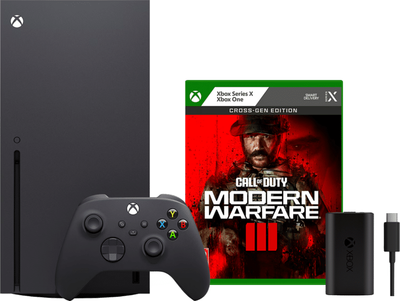 Xbox Series X + Call of Duty: Modern Warfare III + Play & Charge kit