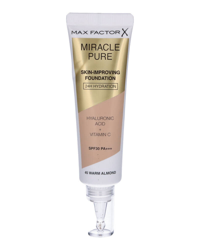 Max Factor Miracle Pure Skin-Improving Foundation - 45 Warm Almond 30 ml