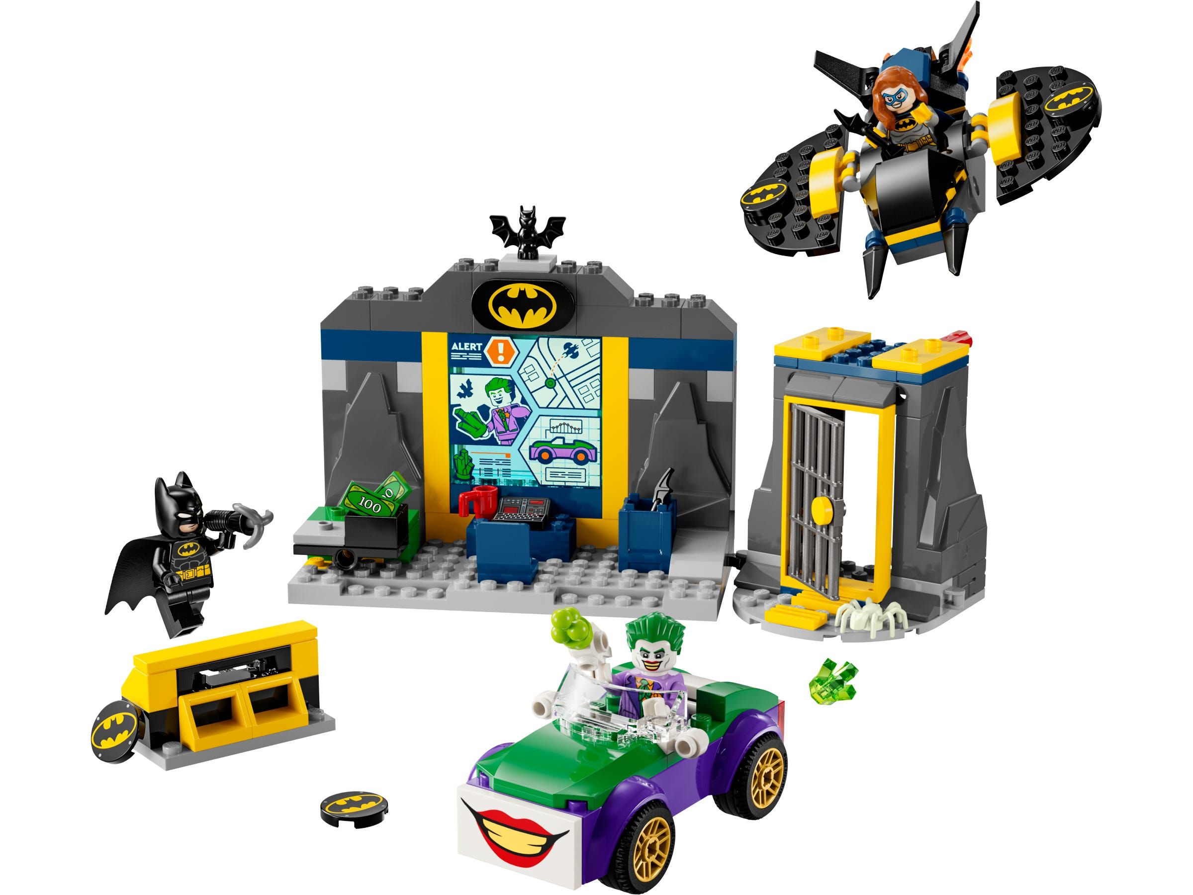 LEGO De Batcave met Batman, Batgirl en The Joker