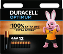 Duracell AAA Optimum Alkaline 12 stuks AAA batterijen